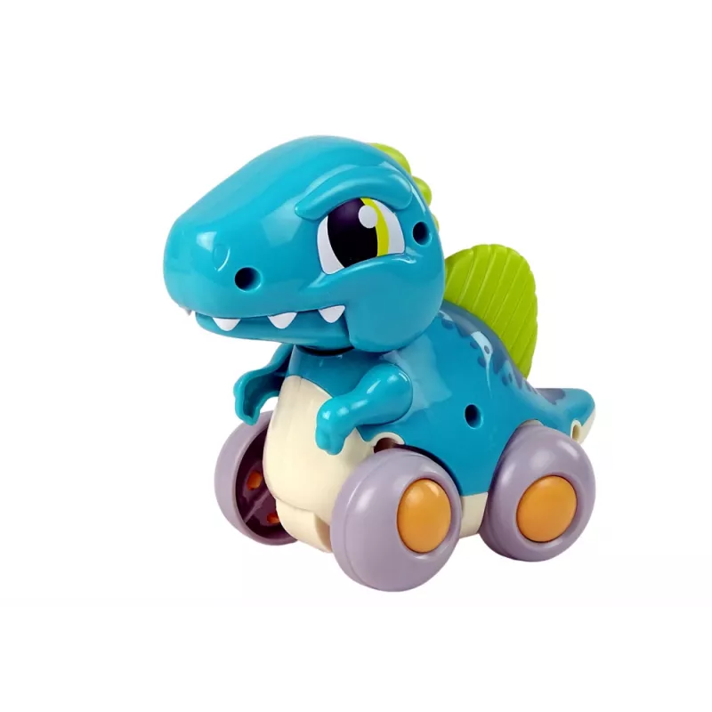 LEAN TOYS dinosaurus pyörillä sininen figuuri