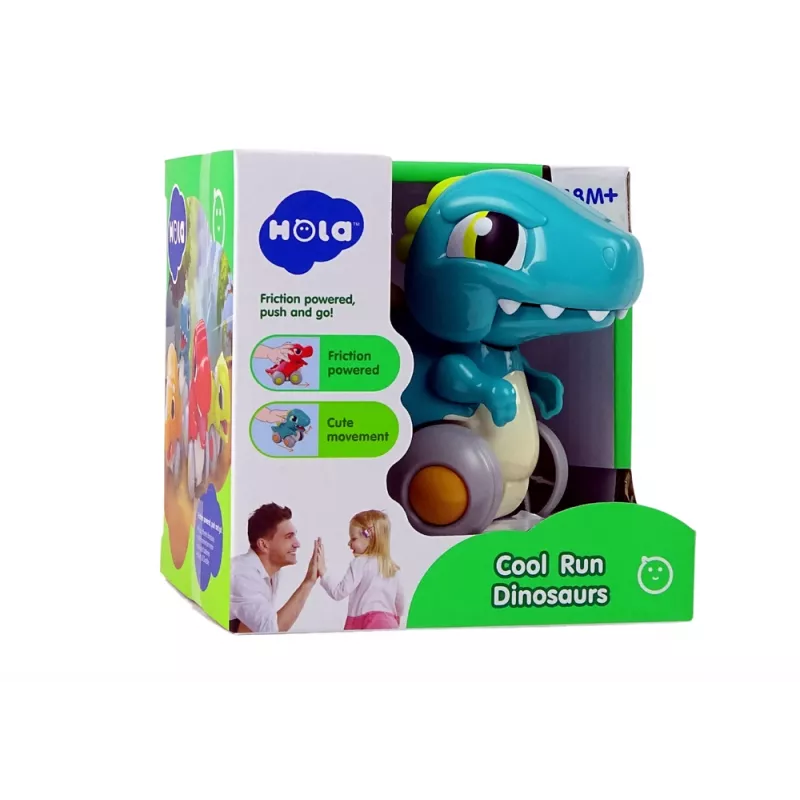 LEAN TOYS dinosaurus pyörillä sininen figuuri