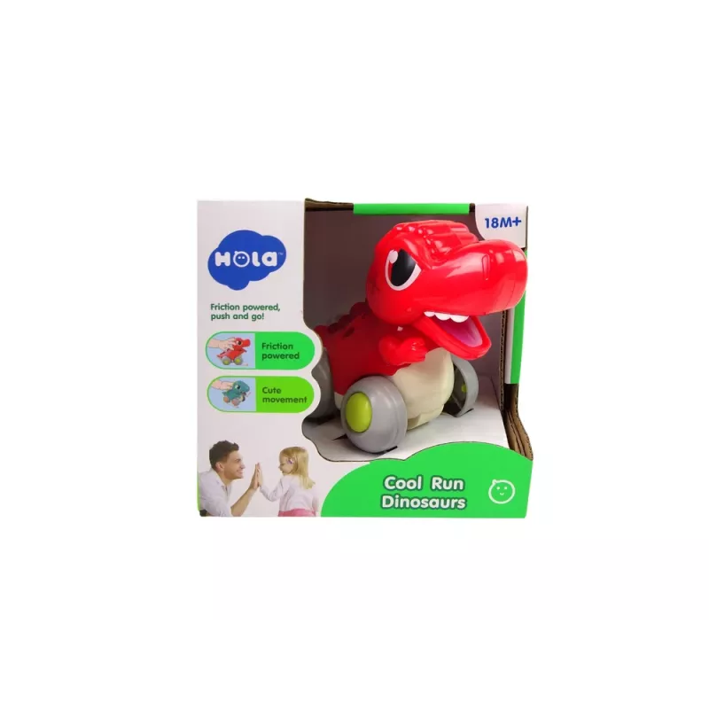 LEAN TOYS dinosaurus pyörillä T-Rex punainen figuuri