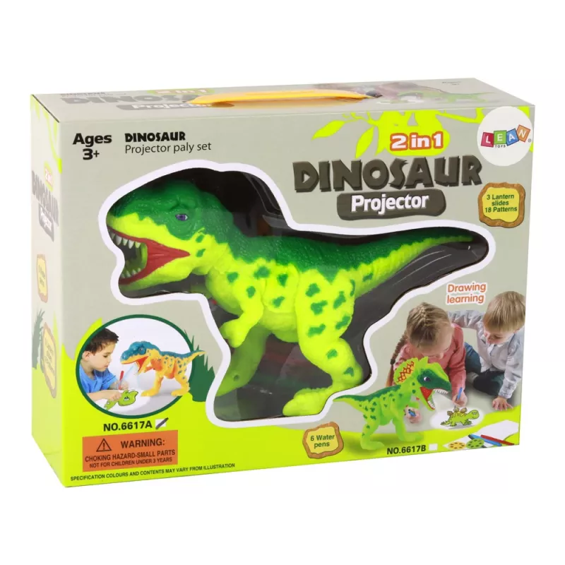LEAN TOYS dinosaurusprojektori tussien ja mallien kanssa