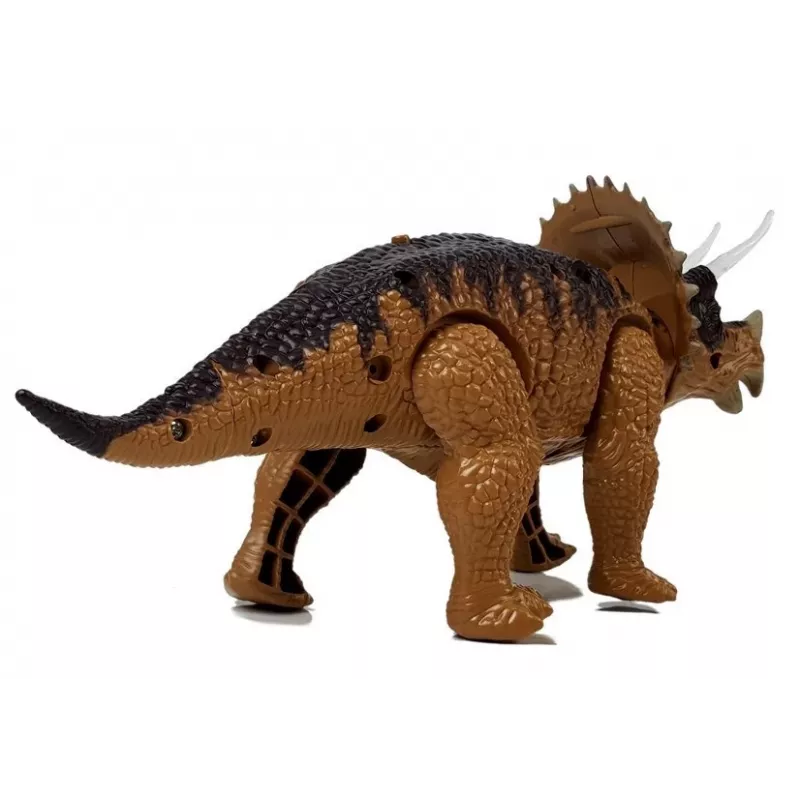LEAN TOYS Dinosaurus Triceratops paristokäyttöinen keltainen
