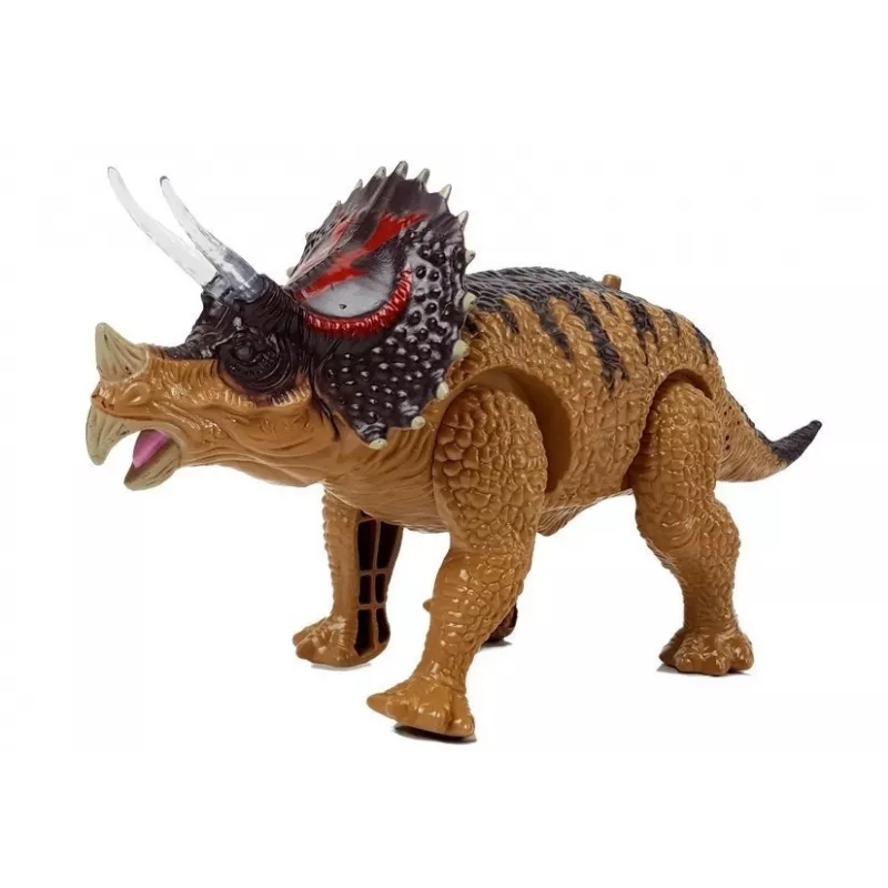 LEAN TOYS Dinosaurus Triceratops paristokäyttöinen keltainen