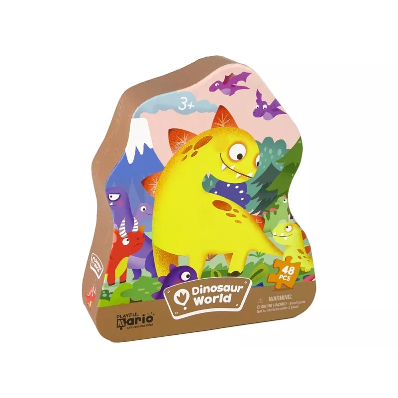 LEAN TOYS dinosaurus tulivuori palapeli 48 palaa