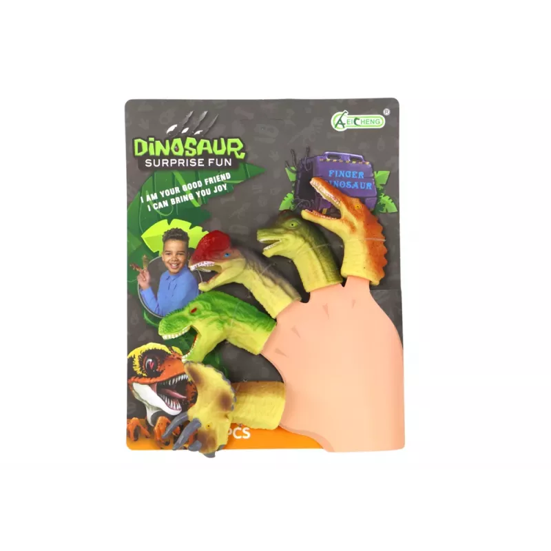 LEAN TOYS dinosaurus kumi sensoriset sorminuket