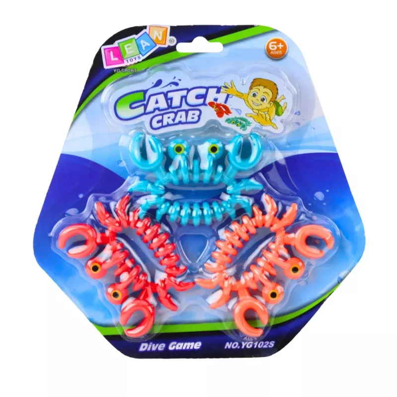LEAN TOYS kylpyvesilelu vesihauskuus värikkäät ravut 3 kpl