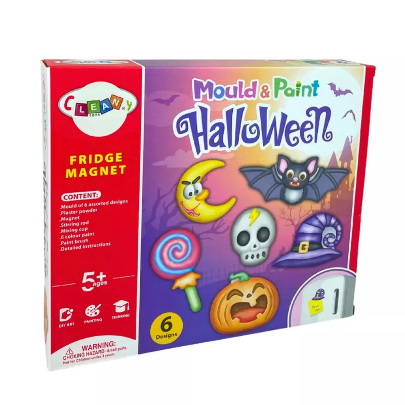 LEAN TOYS DIY Halloween-magneetit kipsivalut kurpitsasarja
