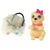 LEAN TOYS nukke lapsille Emily koiran kanssa pitkähiuksinen