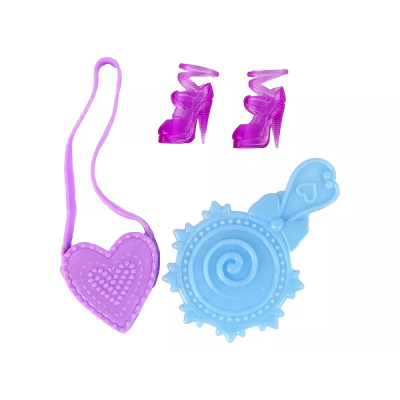 LEAN TOYS nukke pitkillä hiuksilla ja maalausmekolla