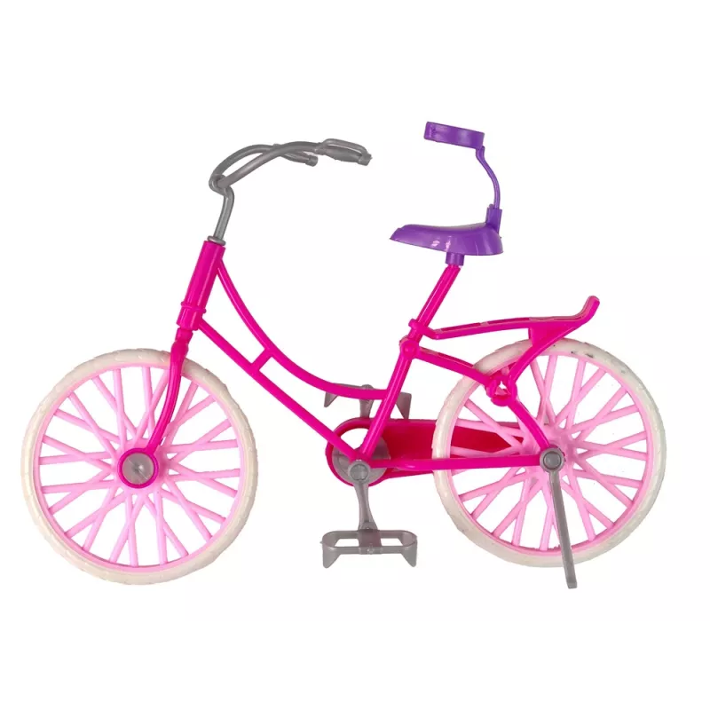 LEAN TOYS nukke polkupyörällä vaaleanpunainen
