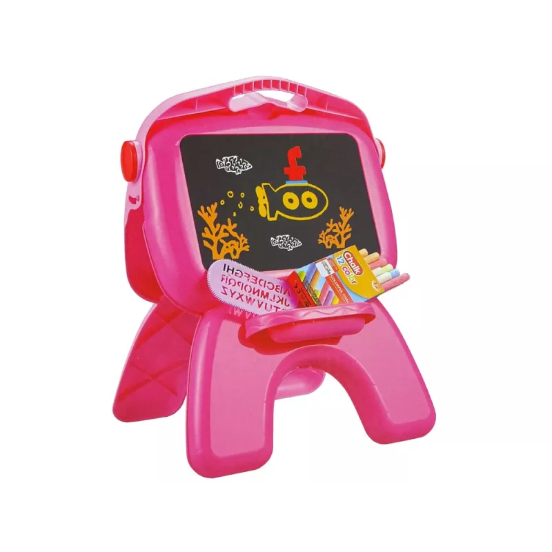 LEAN TOYS kaksipuolinen taulu liitukynät teline projektori kuvat pinkki