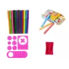 LEAN TOYS kaksipuolinen magneettinen liitutaulu pinkki mallit