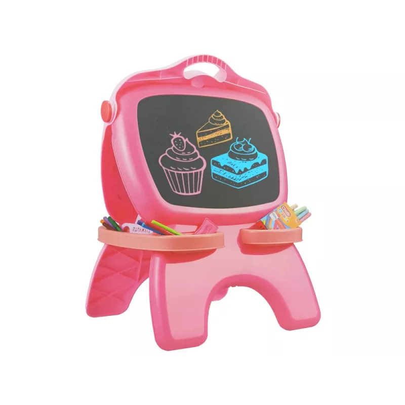 LEAN TOYS kaksipuolinen magneettinen liitutaulu pinkki mallit