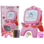 LEAN TOYS kaksipuolinen magneettinen liitutaulu pinkki mallit