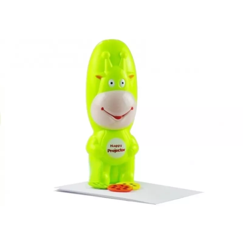 LEAN TOYS piirustusprojektori lehmä 3 levyä tussi vihreä 3in1