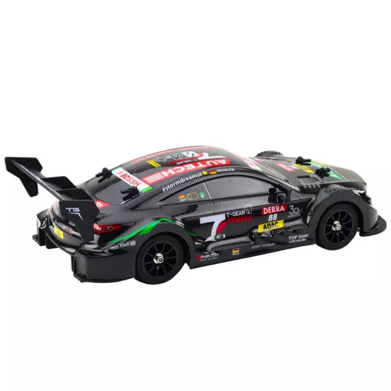 LEAN TOYS Drift Car RC musta carbon 30 km/h 1:16