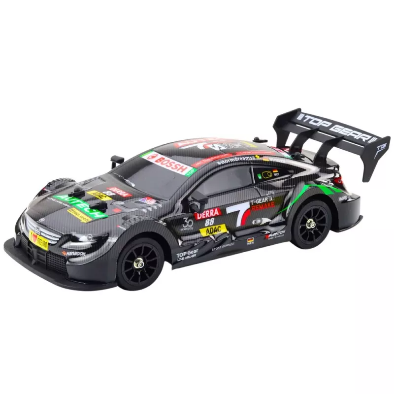 LEAN TOYS Drift Car RC musta carbon 30 km/h 1:16