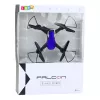 LEAN TOYS drooni kuusiakselinen gyroskooppi LED-valot 360° kierto sininen