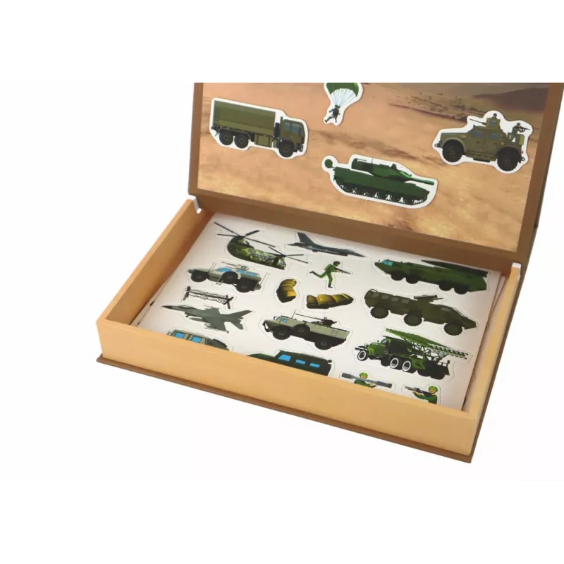 LEAN TOYS opetuksellinen magneettipalapelisarja - maasotateema