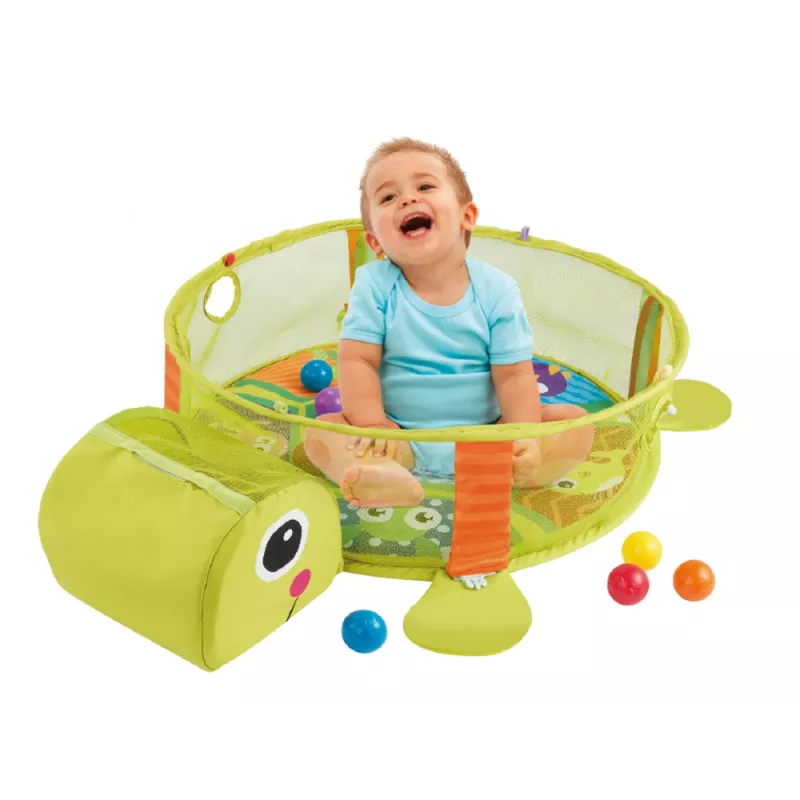 LEAN TOYS oppimismatto kilpikonna leikkikehä pallot vauvoille