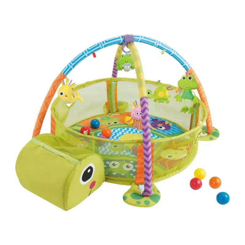 LEAN TOYS oppimismatto kilpikonna leikkikehä pallot vauvoille