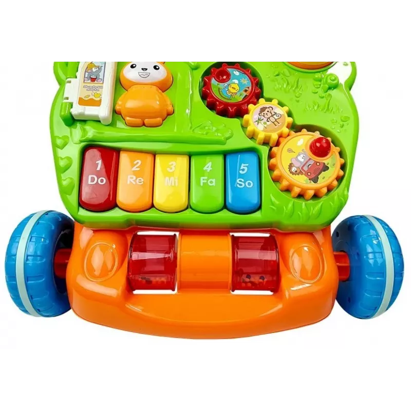 LEAN TOYS oppimiskävelytuki vauvoille pianolla