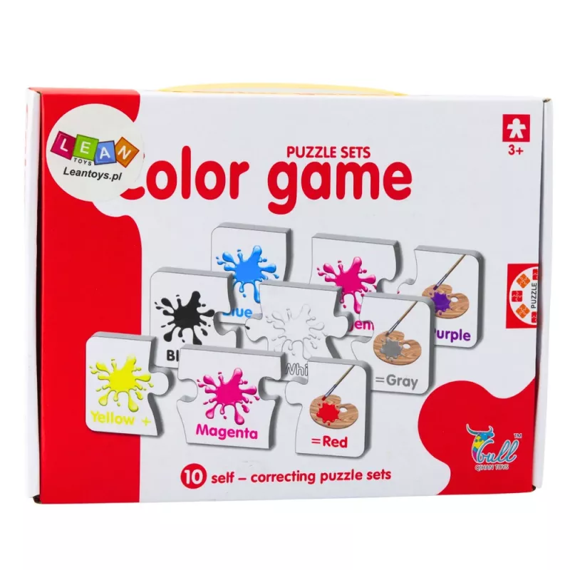 LEAN TOYS oppimispalapeli värit englanniksi 10 liitäntää