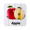 LEAN TOYS Educational Puzzle hedelmäpalapeli 10 liitäntää