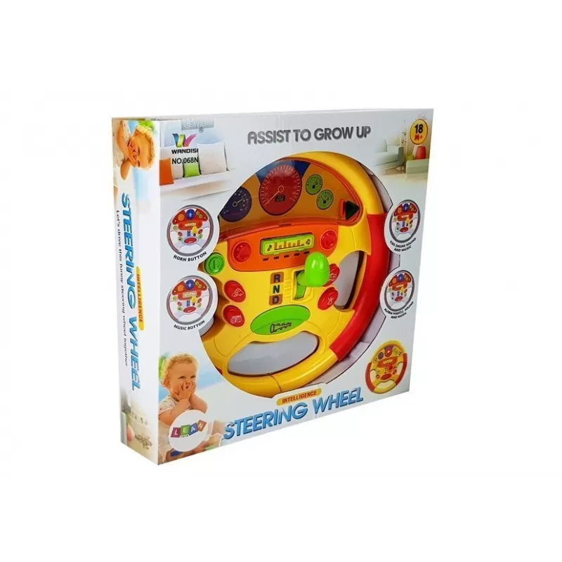 LEAN TOYS Oppimisratti vauvoille ääni- ja valotehosteilla