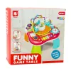 LEAN TOYS oppimispöytä interaktiivinen musiikkipaneeli piano 2 in 1 punainen