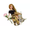 LEAN TOYS Emily nukke ruusukissa ja pitkät hiukset