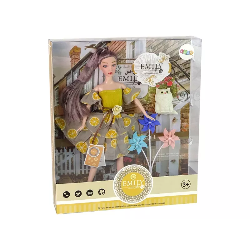 LEAN TOYS Emily nukke tuulimyllykissa lapsille