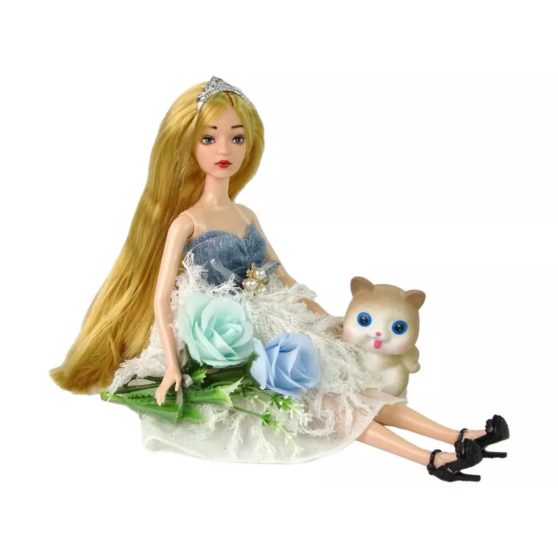 LEAN TOYS Emily kukkakissa vauvanukke