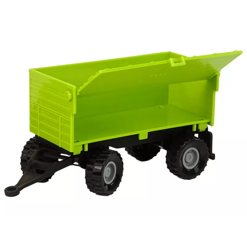 LEAN TOYS maatilatraktori perävaunulla valot äänet vihreä