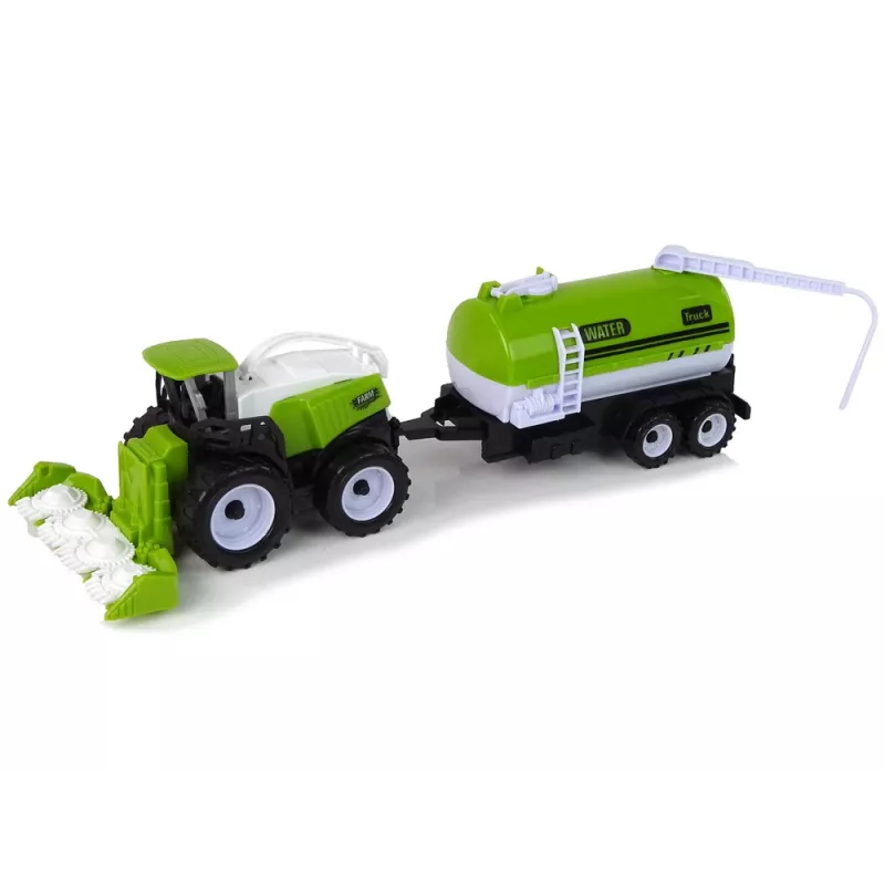 LEAN TOYS Maatalousajoneuvosarja traktori leikkuupuimuri säiliöauto puoliperävaunu