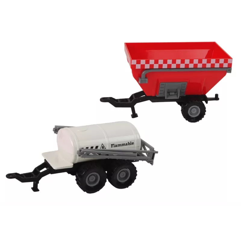 LEAN TOYS maanviljelijän traktorisarja + 2 maatilakonetta maatilan kuorma-autosarja