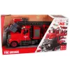 LEAN TOYS Paloauto kuorma-auto ruuvitarvikkeilla punainen