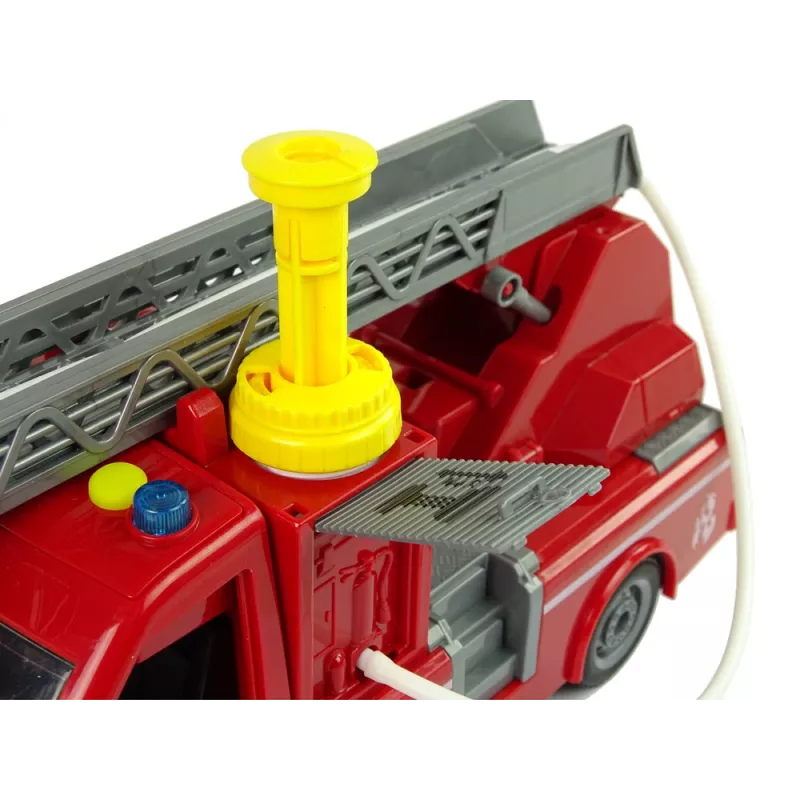 LEAN TOYS Paloauto punainen vesiäänet valot