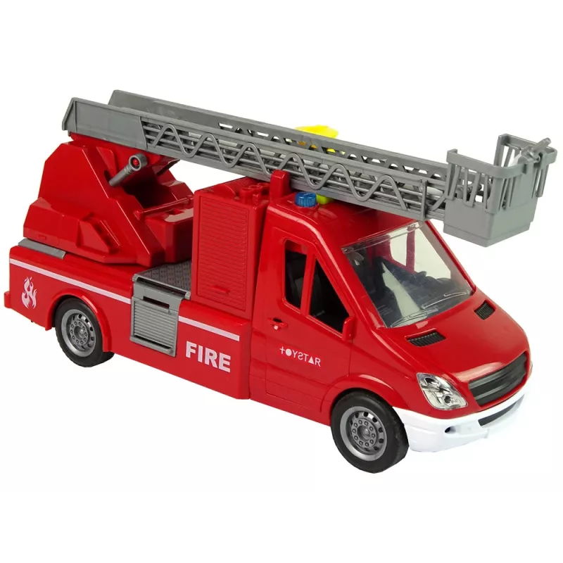 LEAN TOYS Paloauto punainen vesiäänet valot