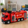 LEAN TOYS paloauto vesitoiminnolla, metalliohjaamo, valot, äänet 1:12