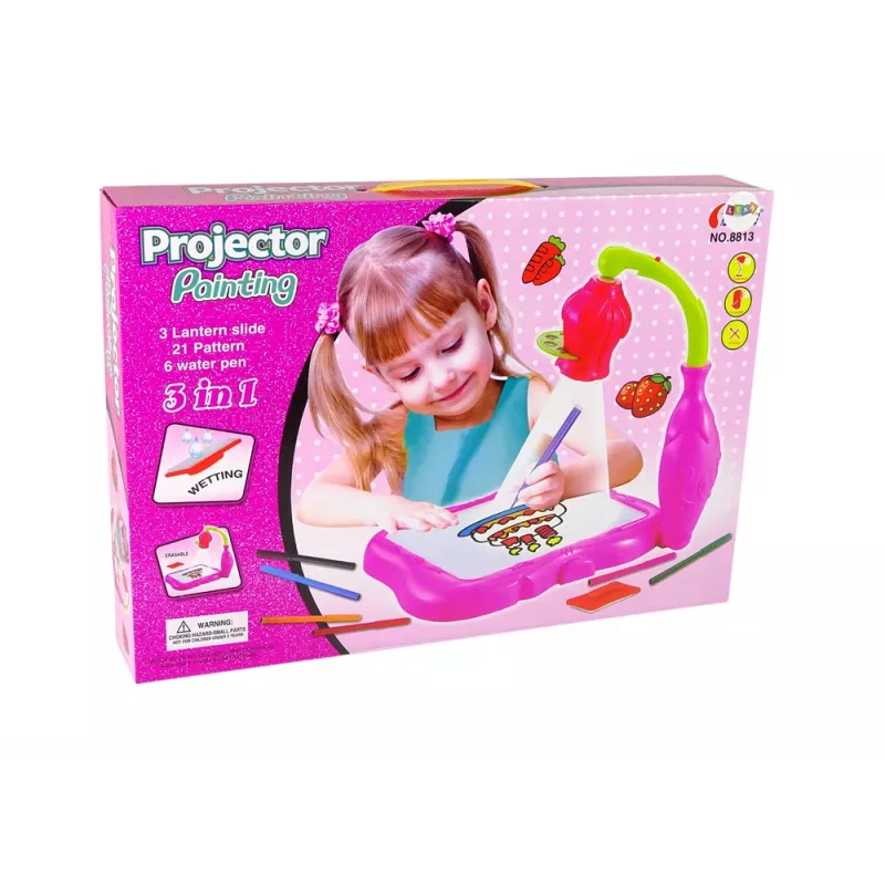 LEAN TOYS kukkaprojektori piirtämiseen taikatusseilla