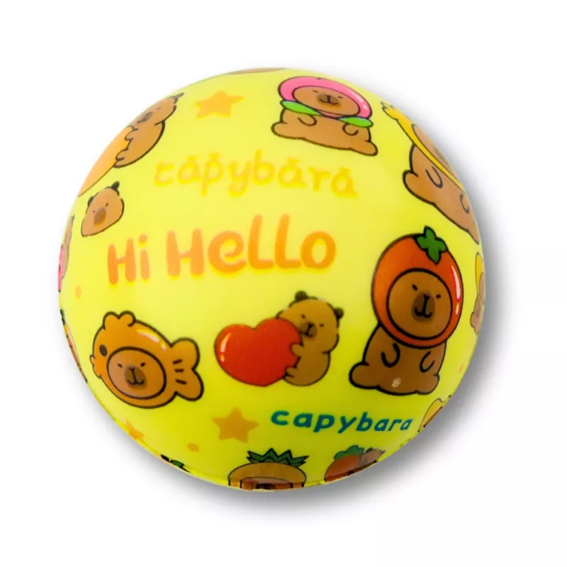 LEAN TOYS vaahtopallo pomppimiseen Capybara 6,5 cm