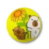 LEAN TOYS vaahtopallo pomppimiseen Capybara 6,5 cm