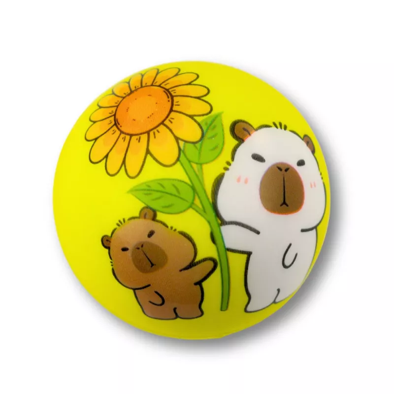 LEAN TOYS vaahtopallo pomppimiseen Capybara 6,5 cm