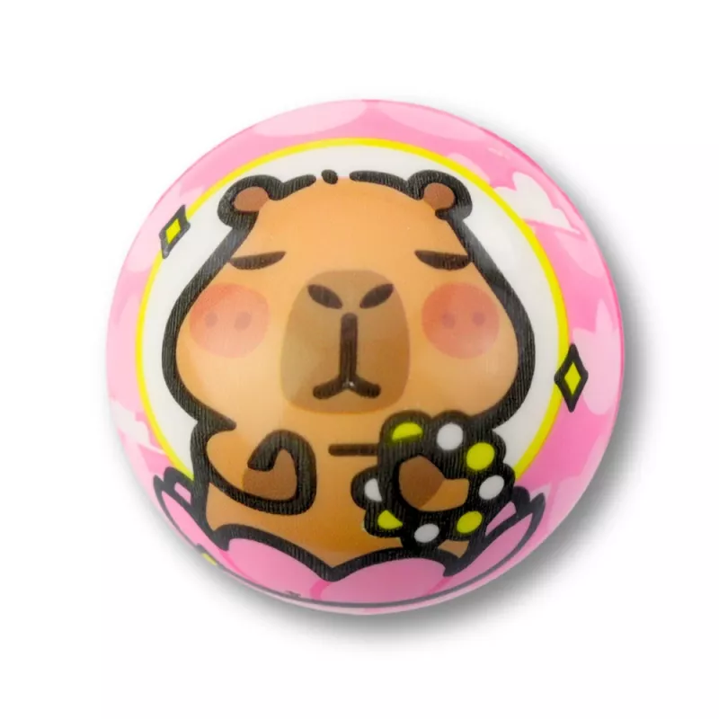 LEAN TOYS vaahtopallo pomppimiseen Capybara 6,5 cm