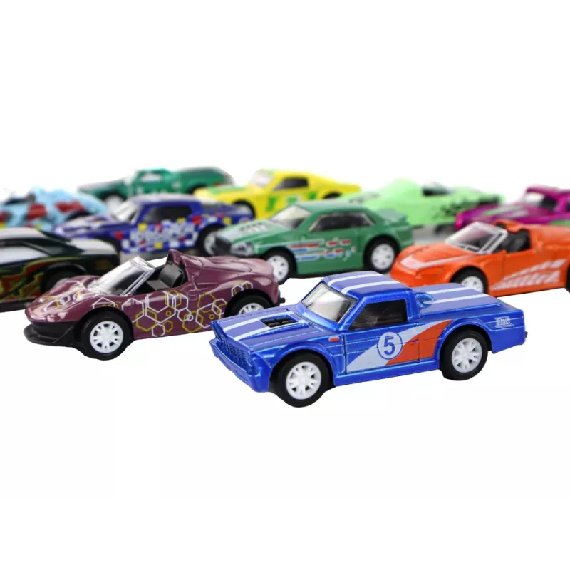 LEAN TOYS kitkavetoiset ajoneuvot 12 ELE metalli 1:64