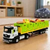 LEAN TOYS vihreä elintarvikekuljetusrekka 1:40 painevalumalli