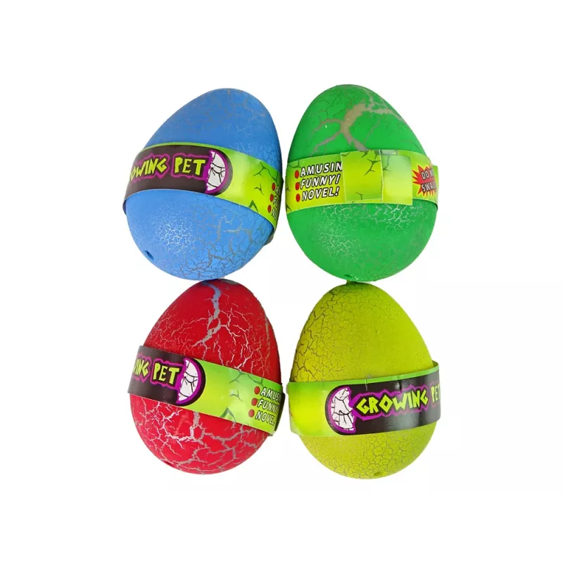LEAN TOYS Hatching Magic dinosauruksen muna kasvava 6 cm värikäs