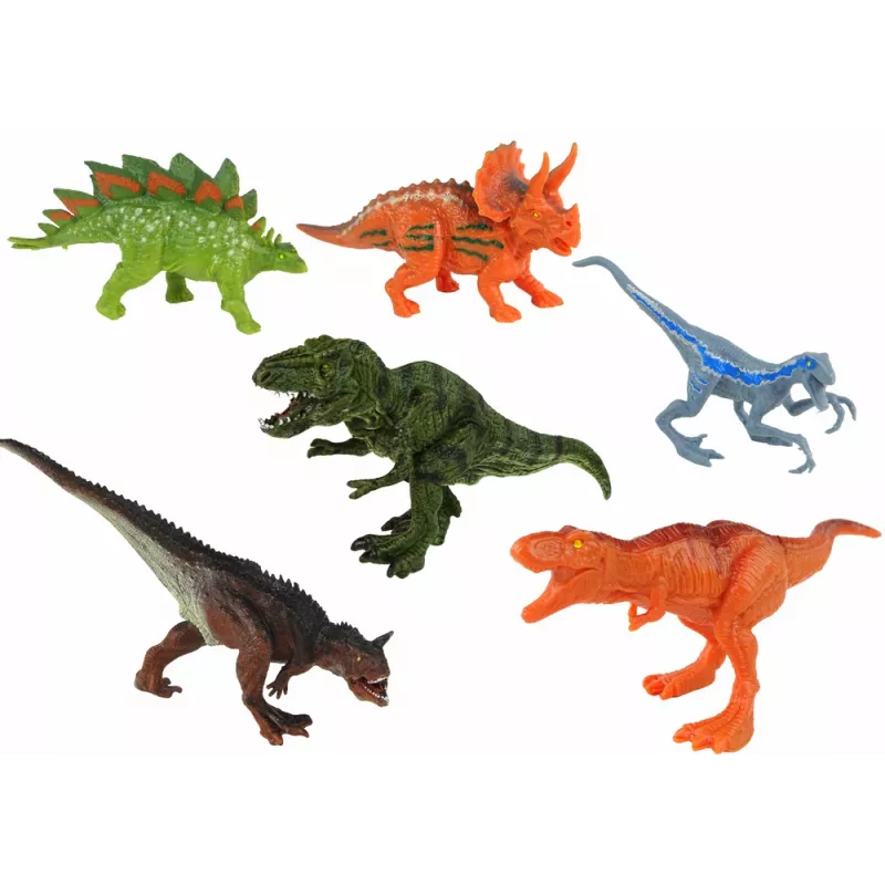 LEAN TOYS Helikopteri dinosaurukset ajoneuvosarja 8 värikästä kpl
