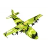 LEAN TOYS valtava sotilaslentokone 55 cm tarvikkeilla