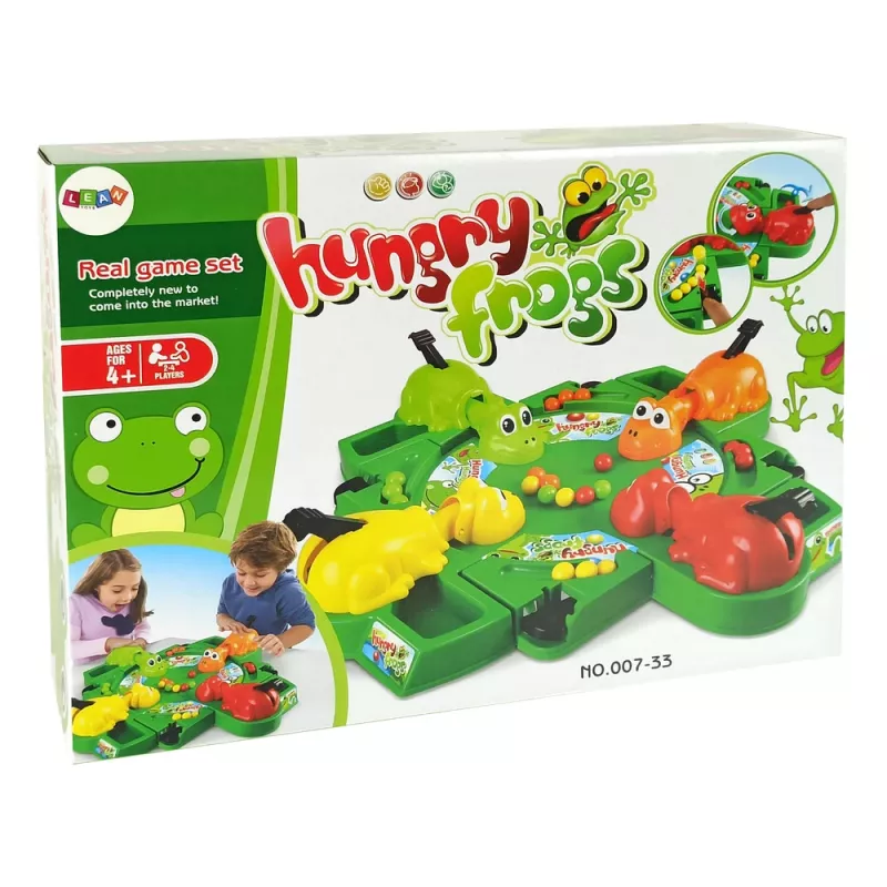 LEAN TOYS Hungry Frogs arcadepeli vipu pallot